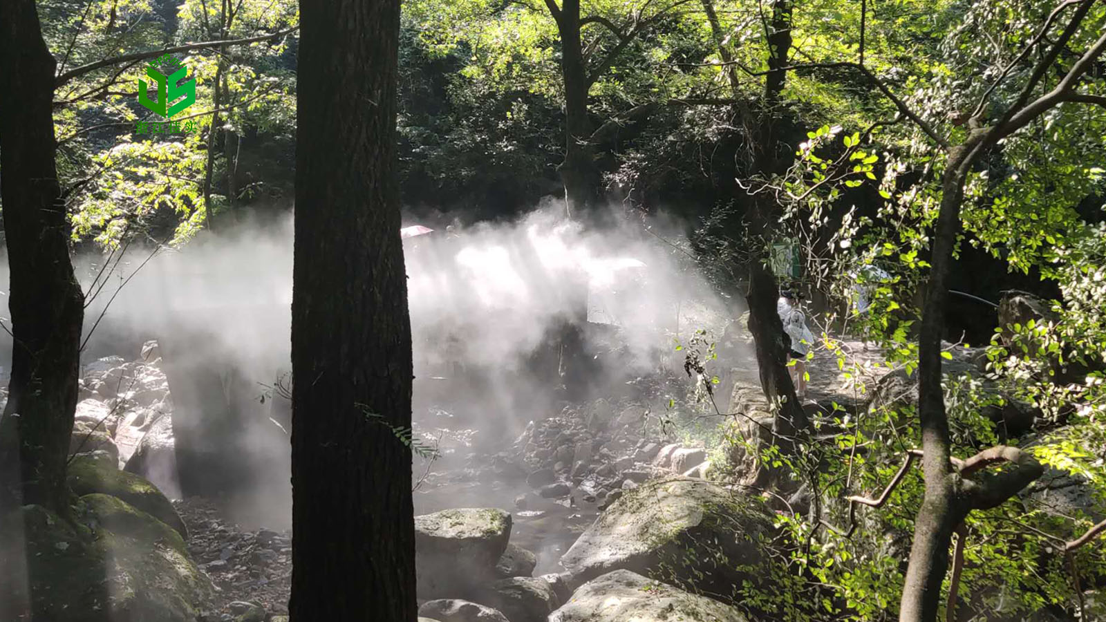 浙江人造雾雾森系统喷雾造景打造沉浸式网红景观